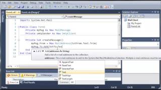 Visual Basic Tutorial 142 SMTP Client Part 2 Creating The Message And Credentials YouTube