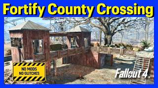 Fallout 4 County Crossing - Guard Post Build (No Mods/Glitches Tutorial) Ep. 2