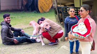 Meeting Kulfi After So Long! 😍🦮 Junior's First Drive 🚘👶