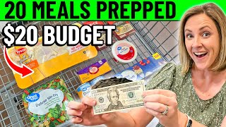 Budget Meal Prep 20 Meals for $20!