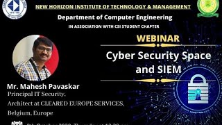 Webinar on "Cyber Security Space and SIEM"