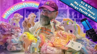 🌈 My Little Pony G1 & G3 Mega Thrift Haul | 30+ MLP Ponies 🐎