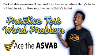 ASVAB Arithmetic Reasoning Practice Test Example | Unit Conversion Word Problem