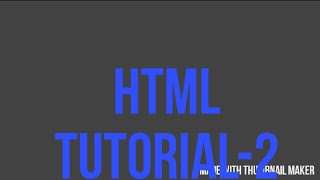 HTML Tutorial 2 Adding Spaces and comment