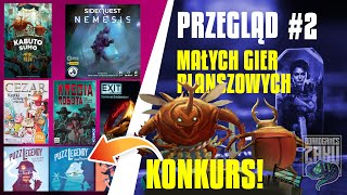 PRZEGLĄD Małych Gier #2 - Nemesis Sidequest, Kabuto Sumo, Puzzlegendy, Cezar, EXIT, Krecia Robota