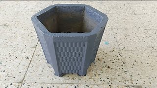 How to make cement pots |cement art | સિમેન્ટ ના કુંડા | Home made flower pot | crafts with cement