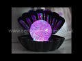 Black Clam Sea Shell LED Colour Changing Mood Light - Gifting for 2022