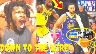 LAKERS VS WARRIORS REACTION PLAYOFFS WESTERN SEMIFINALS GAME 4 HIGHLIGHTS REACTION
