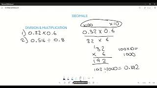 1.1 Calculations (Decimals)