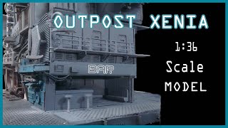 Outpost Xenia Outdoor Bar - Scratch Built 1:36 Scale Sci-fi Model