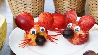 Art In FRUIT CARVING AND CUTTING TRICKS | Apple Mickey Mouse