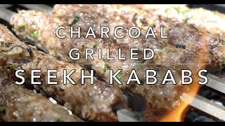 Charcoal Grilled Seekh Kababs!!! (English)