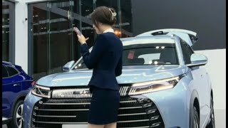 直播卖车 live selling ｜2023年2月20日 邵阳比亚迪女主播喜欢背对直播