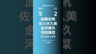 【今週の日向坂】現役・OG 2024/07/01～07 #shorts #日向坂46 【番組出演】