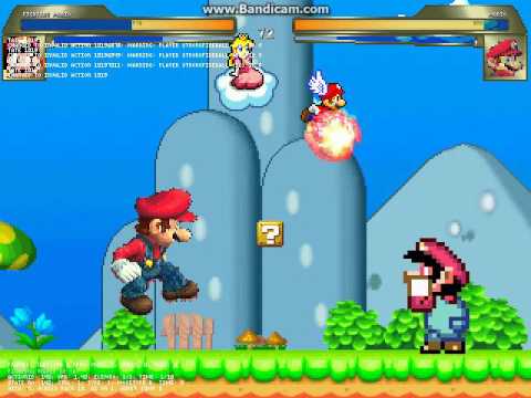 MUGEN Battle #158 - Fighting Mario Vs. 3D Mario - YouTube