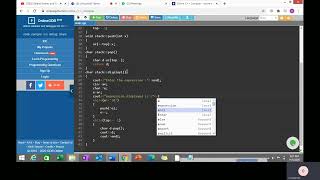 Palindrome check using stack & queue