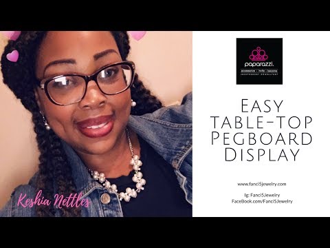 DIY table-top Pegboard Display for Paparazzi Accessories DIY table-top Pegboard Display for Paparazzi Accessories