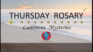 Thursday Rosary • Luminous Mysteries of the Rosary 💚 Footprints in the Sand at Sunrise