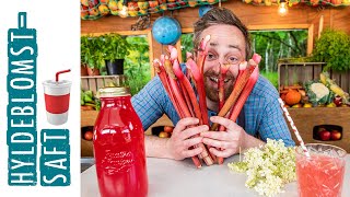 DIY Hyldeblomstsaft med rabarber | GoCook by Coop