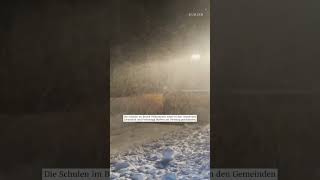 Heftiger Schneefall in Österreich #schnee #österreich #stromausfall #news