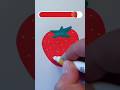 How to draw a yummy strawberry easy step by step🍓