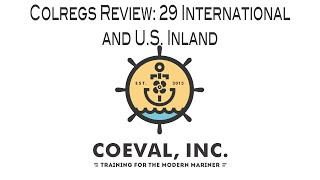 Colregs Rule 29 International and Inland - Pilot Vessels