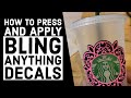 How to a Press and Apply Bling Anything Material with Glitter HTV?  | #AskMatt S2 E230