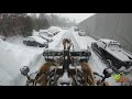 metalpless maxxpro and cat 926m plowing snow storm