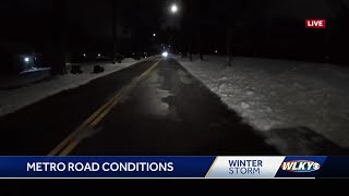 Road condition update for Tuesday morning in Louisville