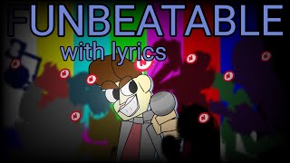 Unbeatable with lyrics (ft. Jakewantscake)