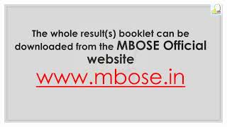 MBOSE RESULTS OF HSSLC \u0026 SSLC EXAMINATIONS, 2021