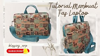 Tutorial Membuat Tas Laptop - Tas Laptop 14 inch