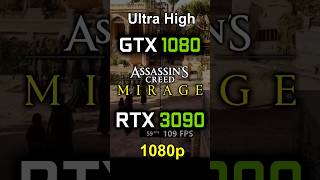 GTX 1080 vs RTX 3090 in Assassin's Creed Mirage - 1080p