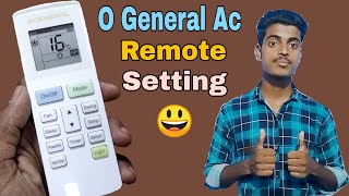 How to use O General Ac remote control O General Ac remote full function O General AC remote
