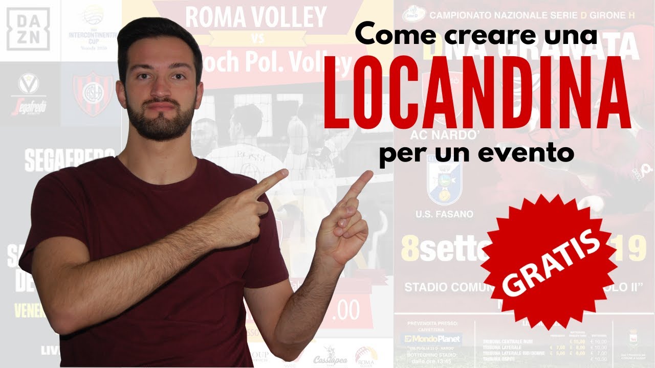 COME CREARE UNA LOCANDINA Per Un Evento In Poco Tempo In Modo ...