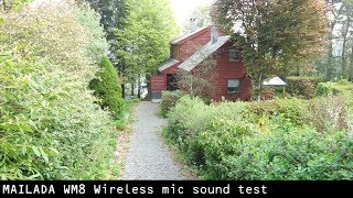 MAILADA WM8 Wireless mic system 6ch Sound test (with a small tour)