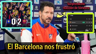 No creerás lo que dijo Simeone después de que el Barcelona venciera a Las Palmas y liderara La Liga