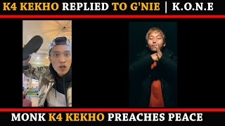 K4 KEKHO REPLIED to G'NIE | NORTHEAST CYPHER 2020 DISS to KONE? | INDIAN HIP-HOP