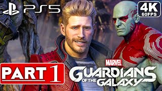 MARVEL'S GUARDIANS OF THE GALAXY PS5 Gameplay Walkthrough Part 1 FULL GAME [4K 60FPS] No Commentary