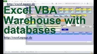 178 Create a warehouse program with databases in Excel VBA yourself