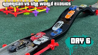 DIECAST CARS RACING TOURNAMENT | AMERICAN VS WORLD EXOTIC CARS 6