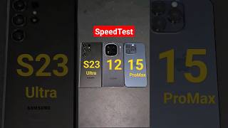 iQOO 12 vs S23 Ultra vs 15ProMax SpeedTest 🔥🔥🔥