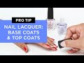 OPI Base Coat and OPI Top Coat Options