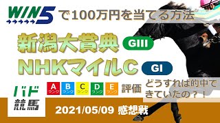 【WIN5 感想戦】 2021年5月9日（日）新潟大賞典・NHKマイルC