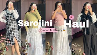 Shopping at Sarojini Nagar for the first time / Try on Haul all at just under Rs 150 vlog 😱🌸