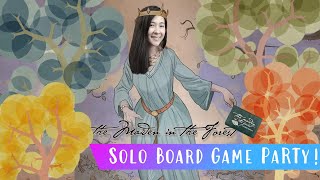 The Maiden in the Forest | Solo Board Game PaRTy!!! (Playthrough and Review/ Tutorial, yup!) 🌳👸🌳