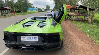 Test Drive Lamborghini Aventador ម្ចាស់អោយសោរឡានបើកសាកមួយថ្ងៃ