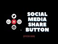 Social media share button using html5 and css3