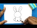 how to draw a rabbit drawing easy step by step rabbit drawing easy easy drawing