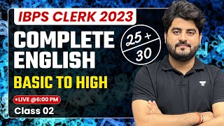 IBPS Clerk 2023 | English by Vishal Parihar | Basic to High Complete Batch | Day-02